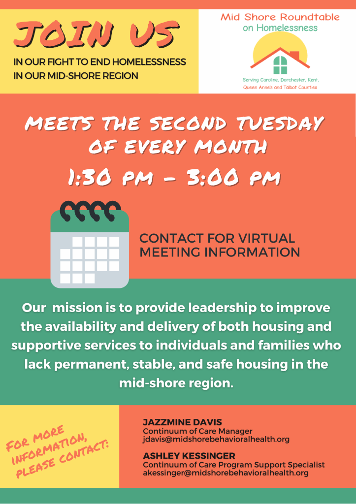 CoC Roundtable flyer - Mid Shore Round Table